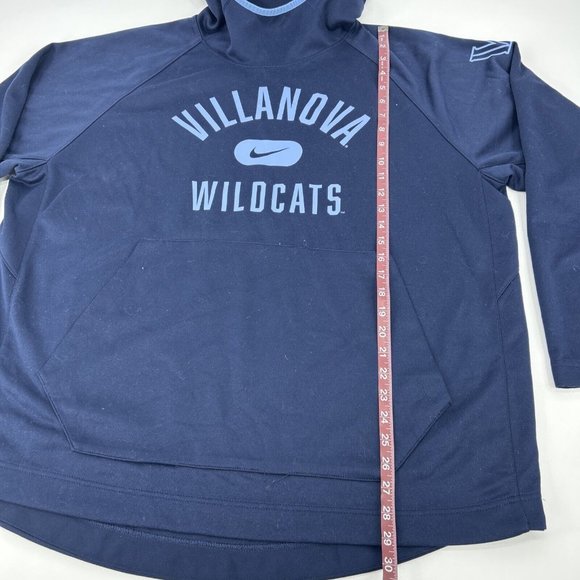 Villanova Wildcats Sweatshirt Men's XXL Blue Nike Long Sleeve Hoodie Fleece - Picture 8 of 11